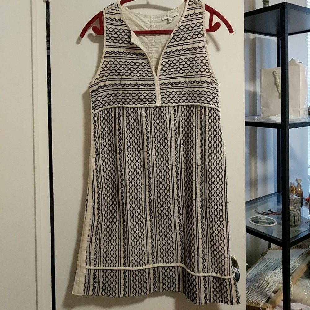 Madewell embroidered shift dress